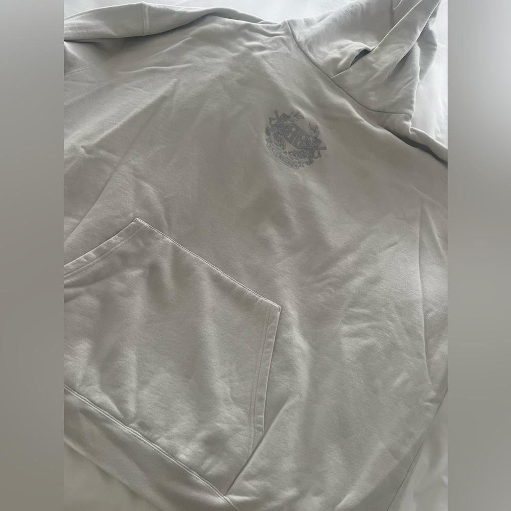 Balenciaga light grey hoodie XL unisex